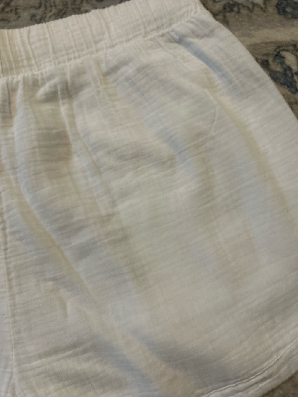 Calla White Drawstring Women’s Lounge Shorts - Picture 8 of 9